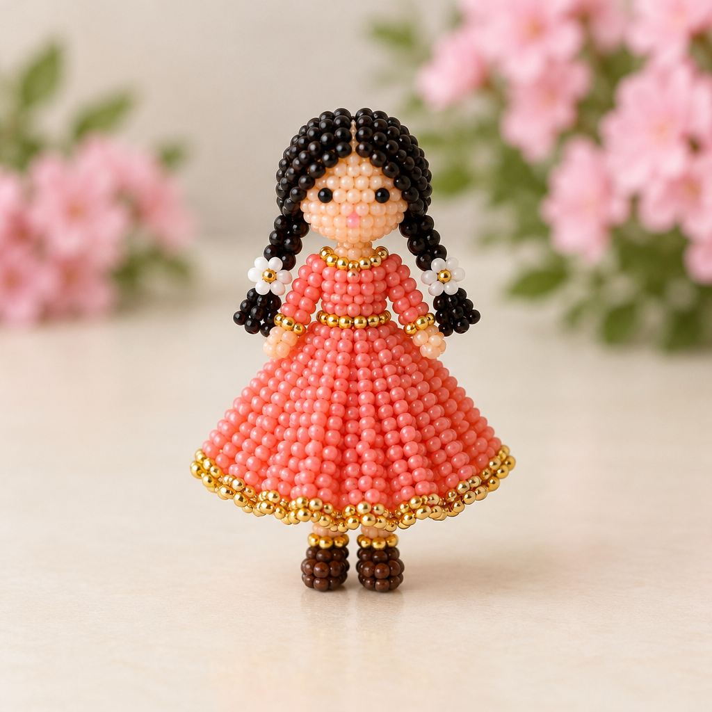 Beaded Doll Figurine
